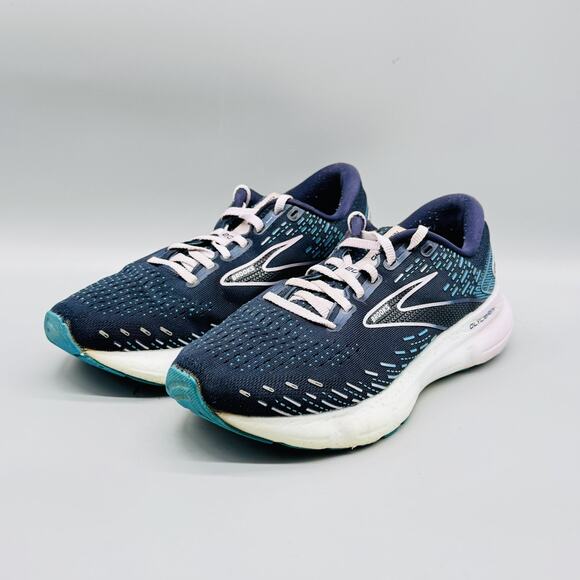 Brooks Shoes Womens 8 Blue Glycerin 20 Running Road Athletic Comfort Sneaker - Picture 4 of 12